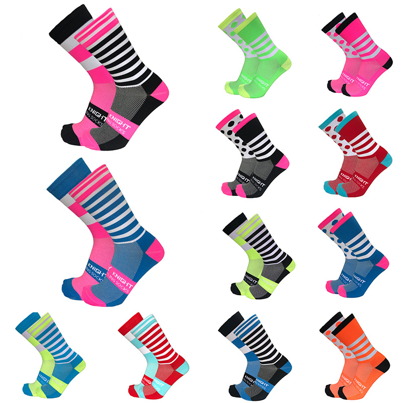 Sock Garter Men - Nova listra dot meias de ciclismo