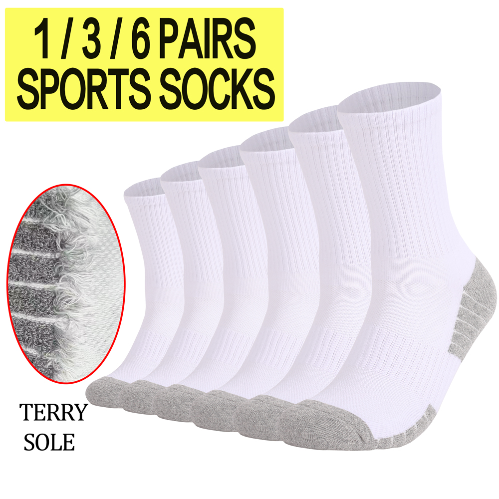 Sock Garter Men - 1/3/6 pares grossos homens mulheres caminhadas