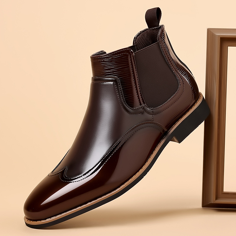 Men Formal Wear With Boots - Chelsea botas para homens de luxo