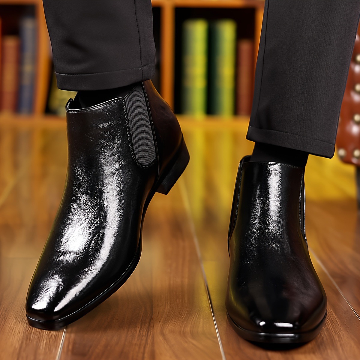 Botas Chelsea de Couro, Botas  - Men Formal Wear With Boots avaliação e preço