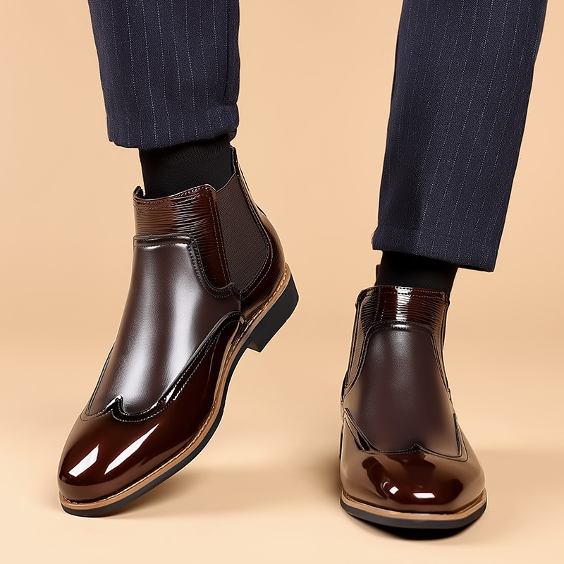 Chelsea botas para homens de l - Men Formal Wear With Boots avaliação e preço