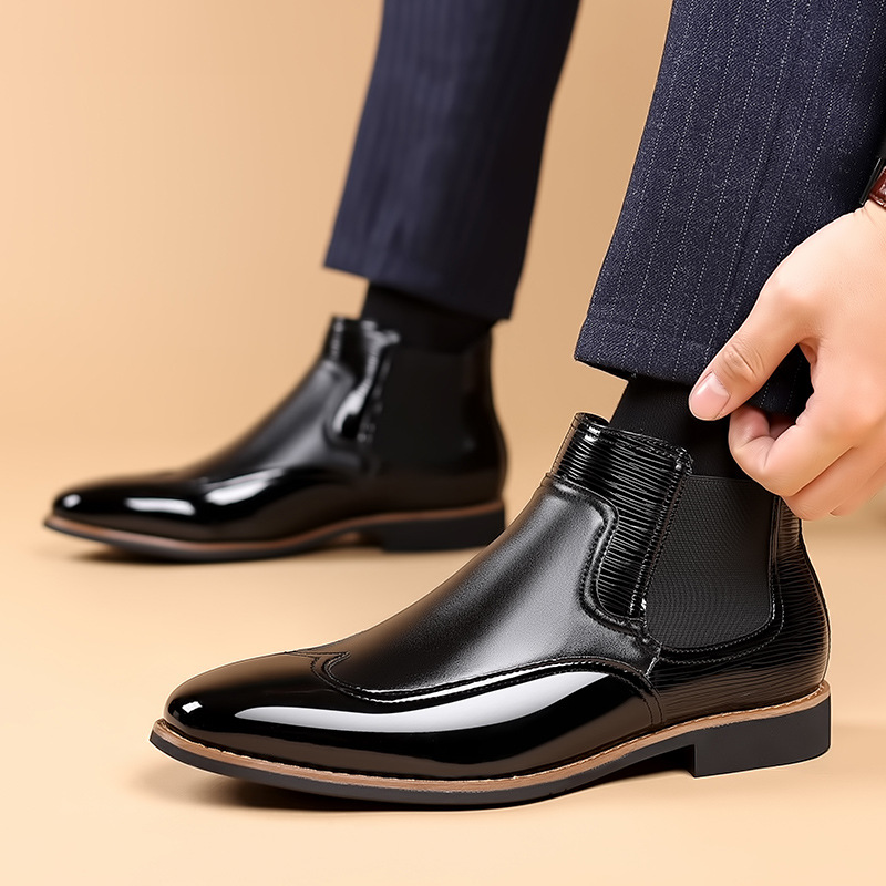 Chelsea botas para homens de l - Men Formal Wear With Boots avaliação e preço